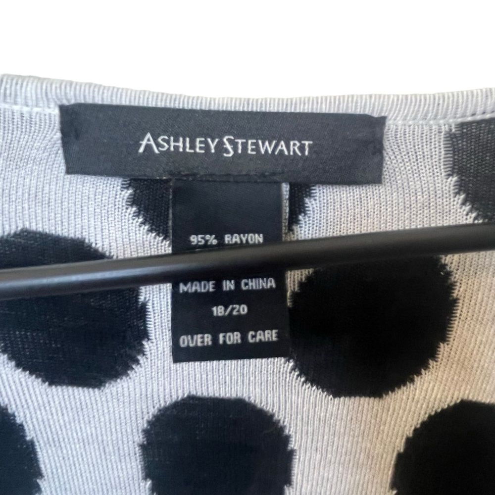 Ashley Stewart Polka Dot Cardigan Sweater Sz 18/20 - Picture 4 of 4
